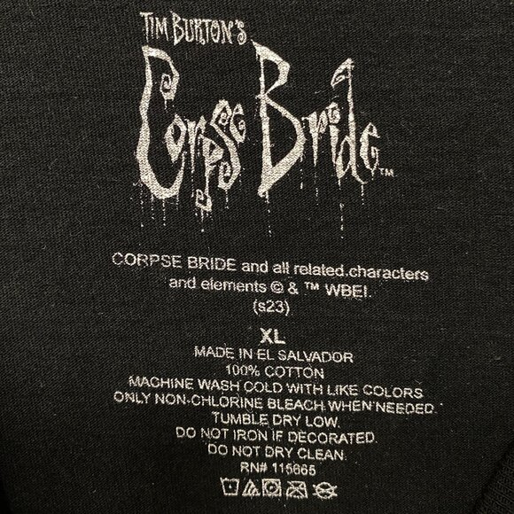 Tim Burtons Corpse Bride Movie Poster Promo T-Shirt XL - Picture 4 of 4
